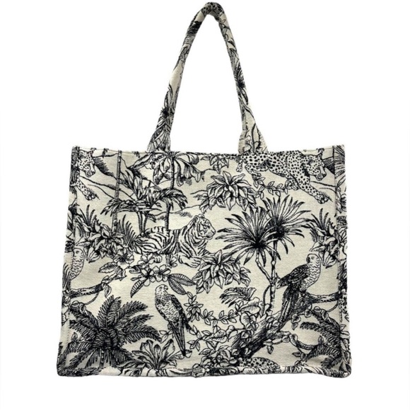 H&M Handbags - Toile De Jouy Jaquard Book Tote